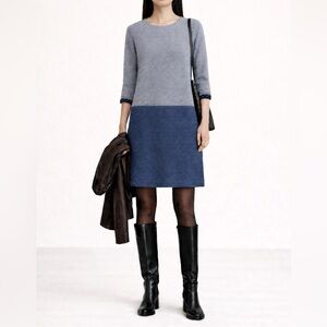 WHITE STUFF - Colourblock Knit Dress | UK 10